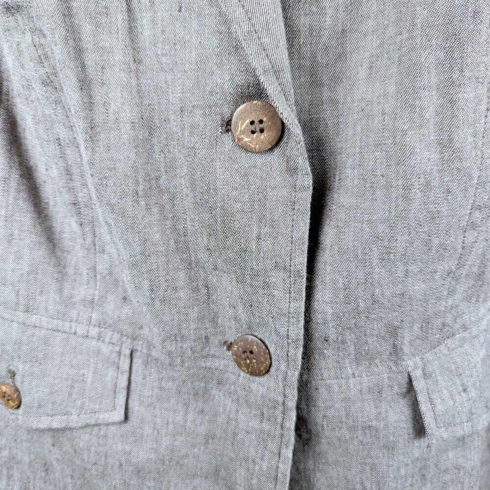 LIKE NEW Lane Bryant Brown Buttoned Blazer 18 - Picture 3 of 8